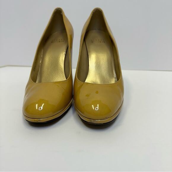 Stuart Weitzman Yellow Patent Leather Heels - Size 8.5M - Picture 11 of 11